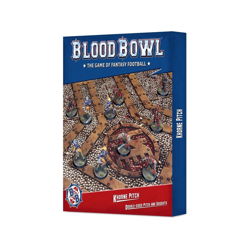 Games Workshop - Blood Bowl - Khorne Pitch - Double Sided Pitch and Dugouts Set - 202-18