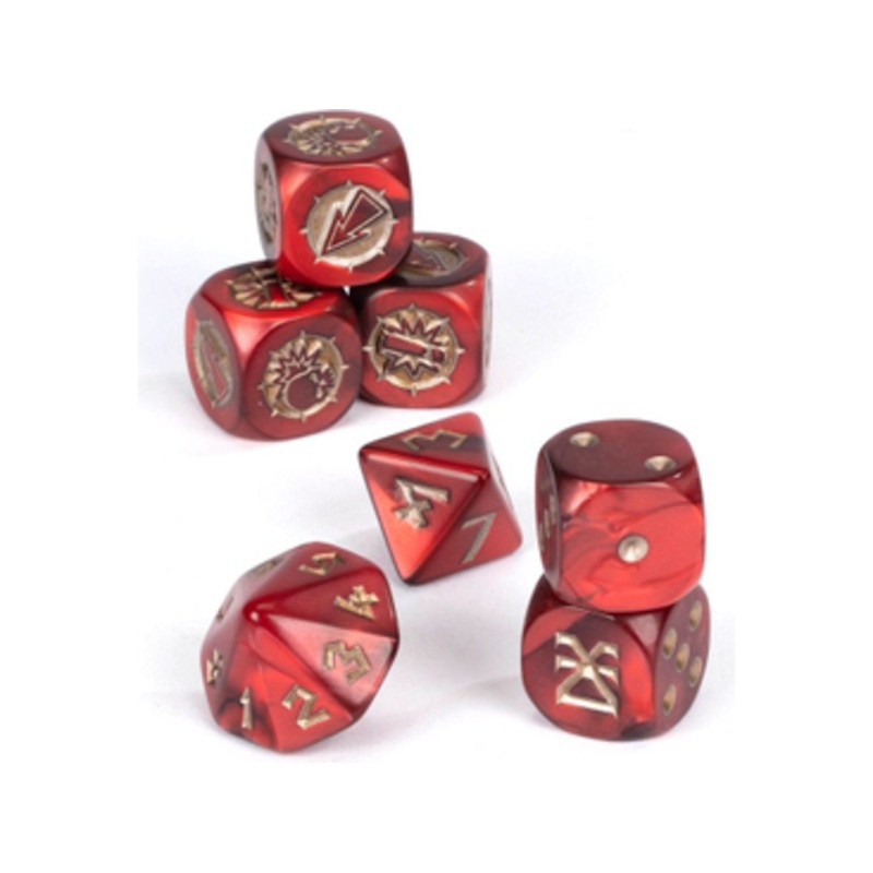 Games Workshop - Blood Bowl - Khorne Team Dice Set- 200-97