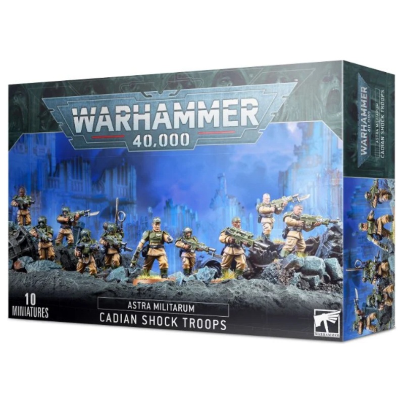Games Workshop - Warhammer 40K - Astra Militarum - Cadian Shock Troops - OLD MODELS 9th Edition - 47-17