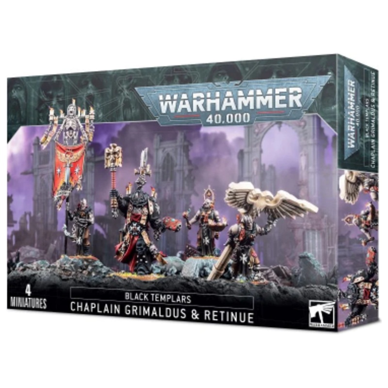 Games Workshop - Warhammer 40K - Black Templars - Chaplain Grimaldus and Retinue - 55-44