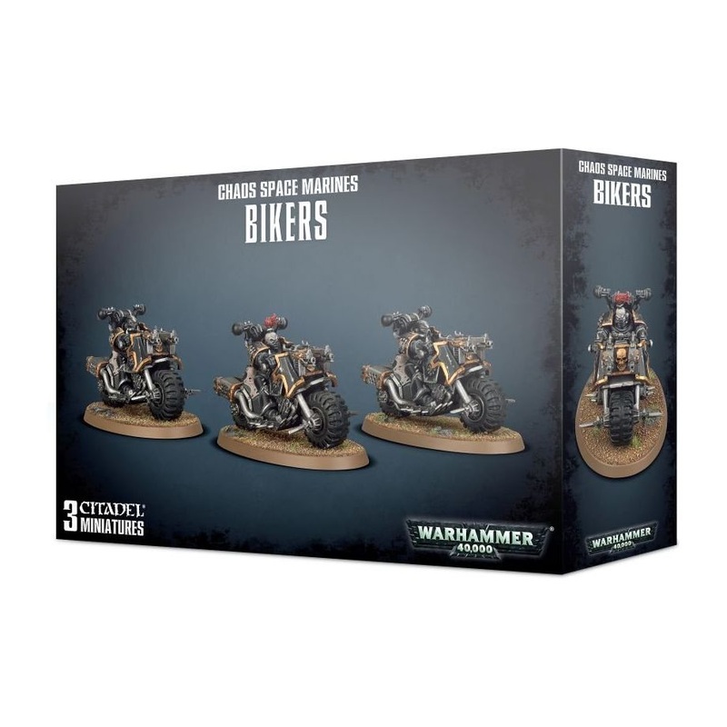 Games Workshop - Warhammer 40K - Chaos Space Marines - Bikers - 43-08