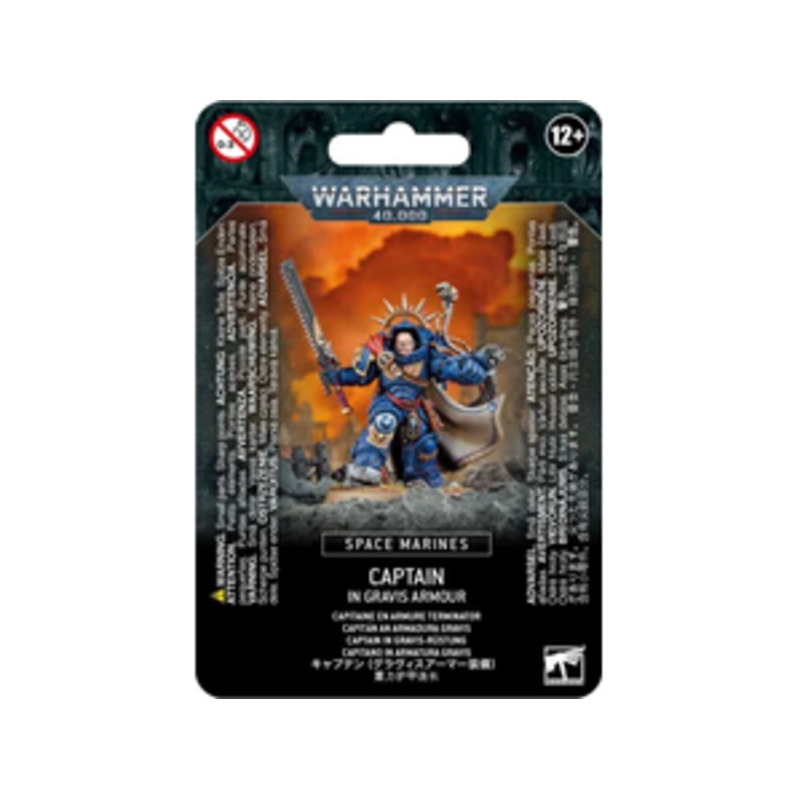 Games Workshop - Warhammer 40K - Space Marines - Captain in Gravis Armour - 48-70 - Blister