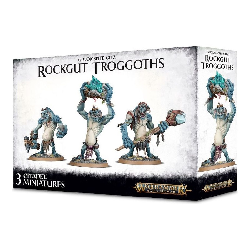Games Workshop - Warhammer Age of Sigmar - Gloomspite Gitz Rockgut Troggoths - 89-33