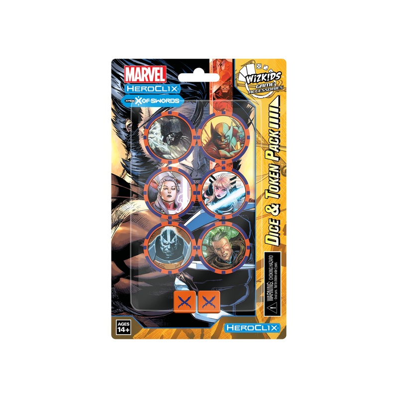 Wizkids - Marvel - HeroClix - X-Men - X of Swords - Dice & Token Pack