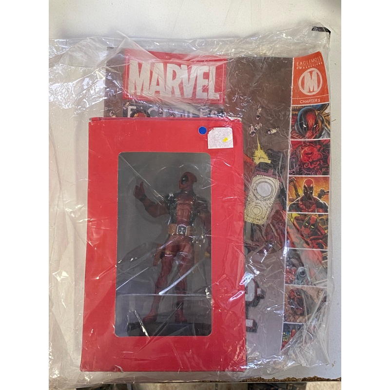 Eaglemoss - Marvel Fact Files Special 005 - Deadpool File and Boxed Figure *DAMAGED BOX*