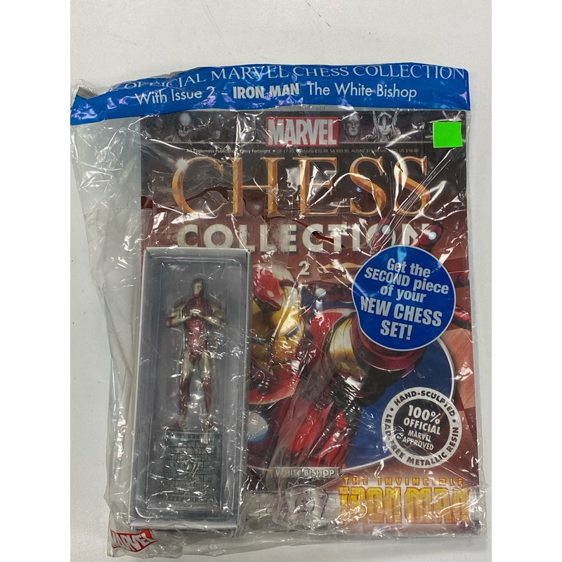 Eaglemoss - Official Marvel Chess Collection 002 - Ironman File and Boxed Figure *DAMAGED BOX*