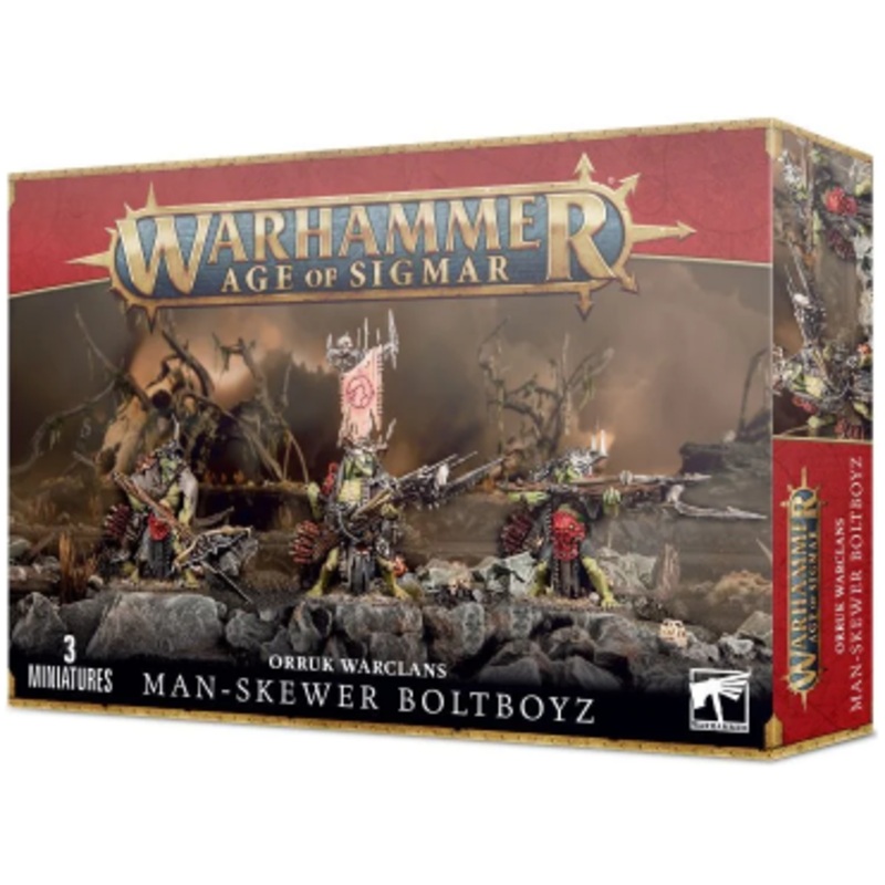 Games Workshop - Warhammer Age of Sigmar - Orruk Warclans - Man-Skewer Boltboyz - 89-67