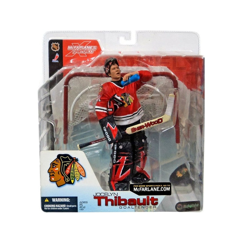 McFarlane Toys - Hockey - Chicago Blackhawks - Jocelyn Thibault (Red jersey Variant)