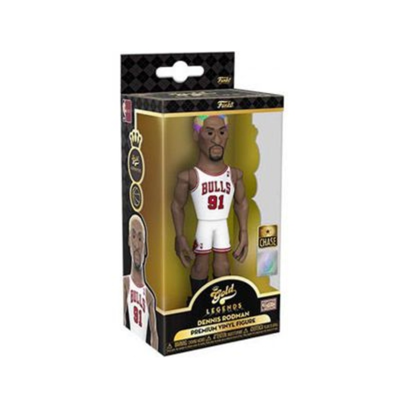 Funko - Gold - Sports - NBA - Chicago Bulls - Dennis Rodman - Chase - Premium Figure