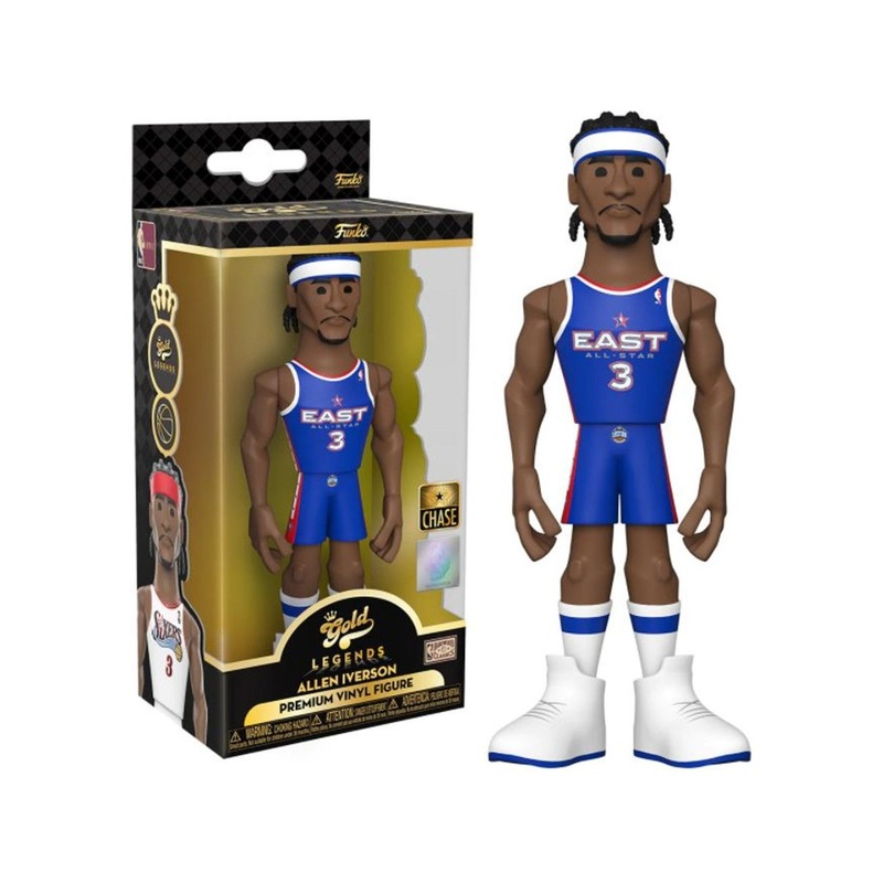 Funko - Gold - Sports - NBA - Philadelphia 76ers - Allen Iverson - Chase - Premium Figure