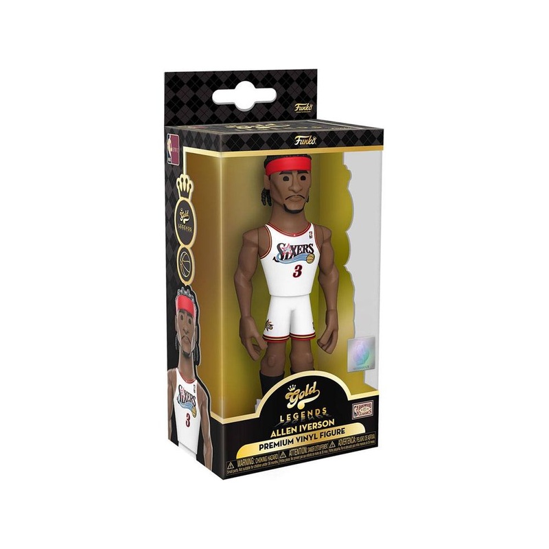Funko - Gold - Sports - NBA - Philadelphia 76ers - Allen Iverson - Premium Figure