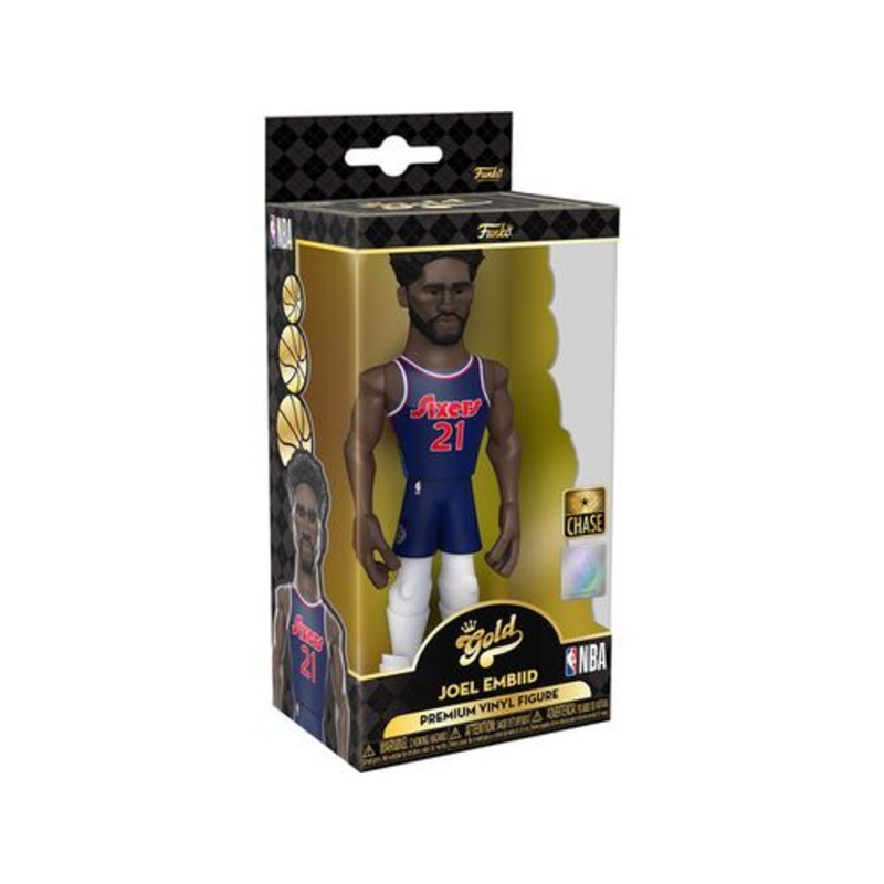 Funko - Gold - Sports - NBA - Philadelphia 76ers - Joel Embiid - Chase - Premium Figure