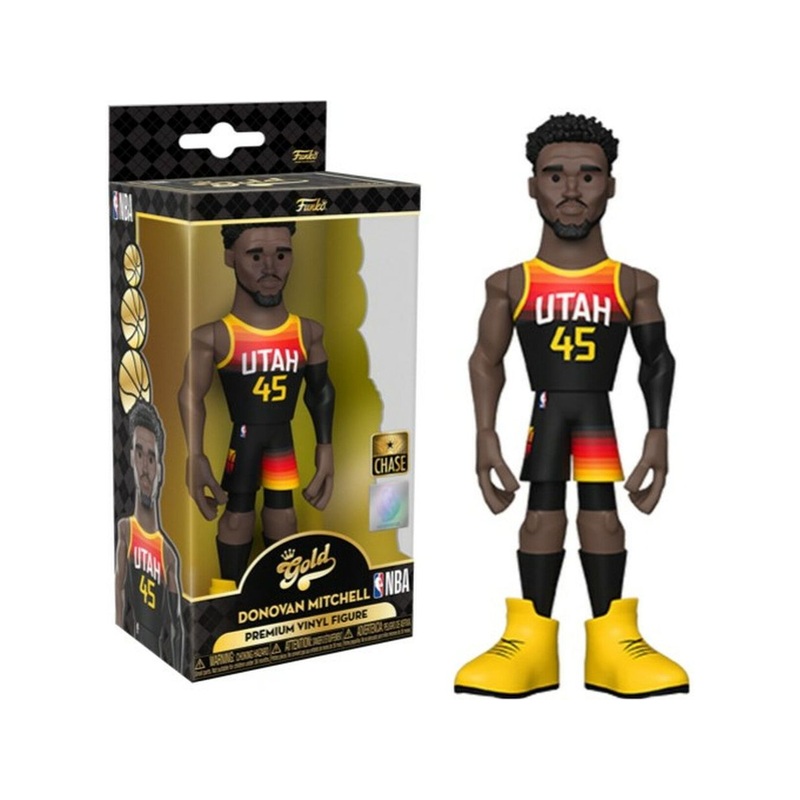 Funko - Gold - Sports - NBA - Utah Jazz - Donovan Mitchell - Chase - Premium Figure