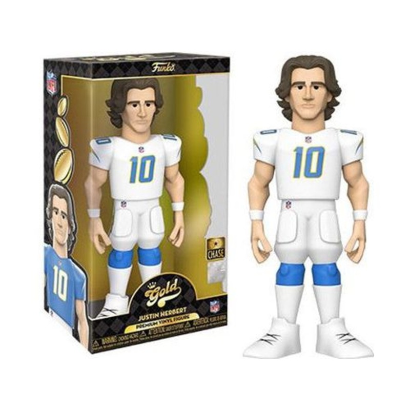 Funko - Gold - Sports - NFL - Los Angeles Chargers - Justin Herbert - 12" Premium Figure - Chase