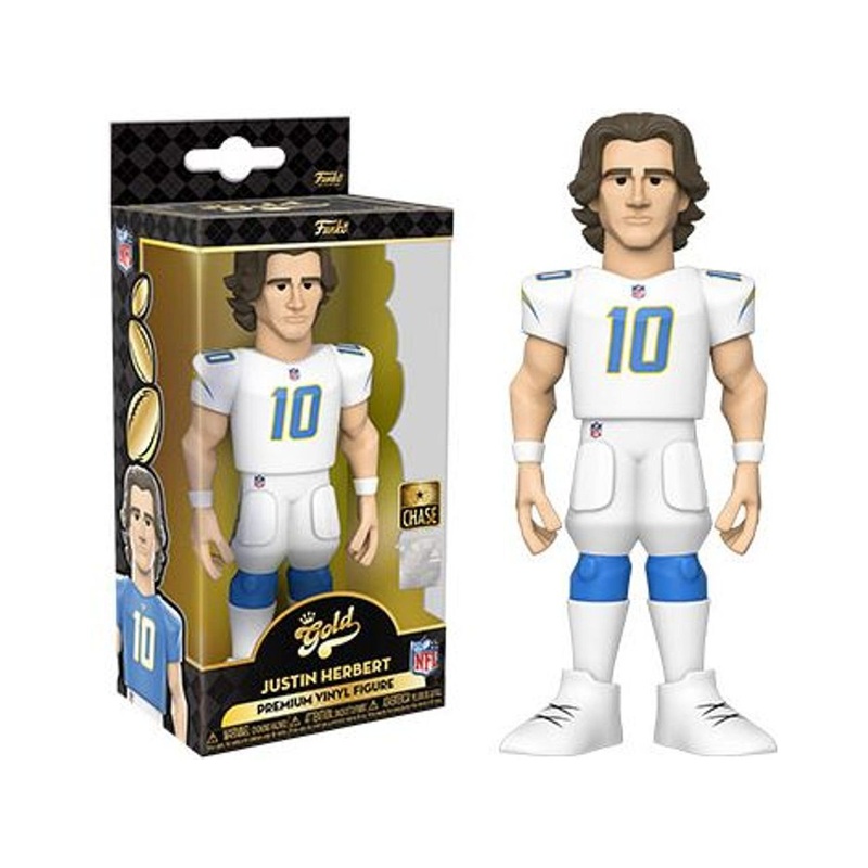 Funko - Gold - Sports - NFL - Los Angeles Chargers - Justin Herbert - Chase - Premium Figure