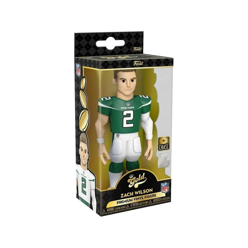 Funko - Gold - Sports - NFL - New York Jets - Zach Wilson - Chase - Premium Figure