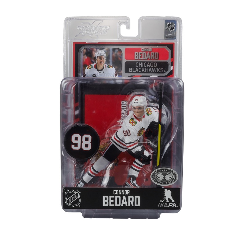 McFarlane Toys - NHL - SportsPicks - Chicago Blackhawks - Connor Bedard - New Pose - Platinum Edition
