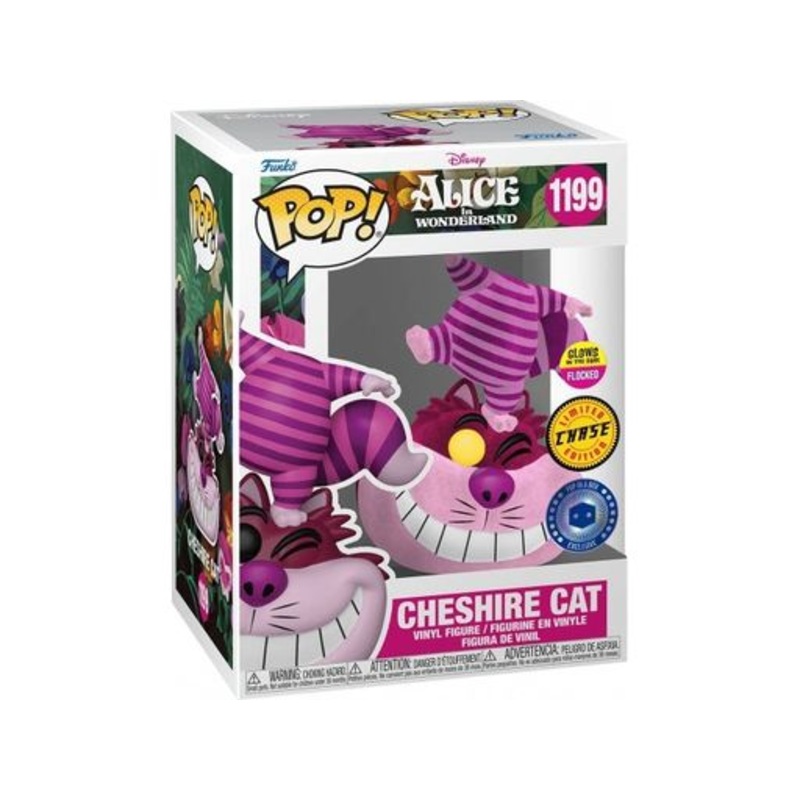 POP! - Disney - Alice in Wonderland - Cheshire Cat - Chase Glow in the Dark and Flocked - Special Edition