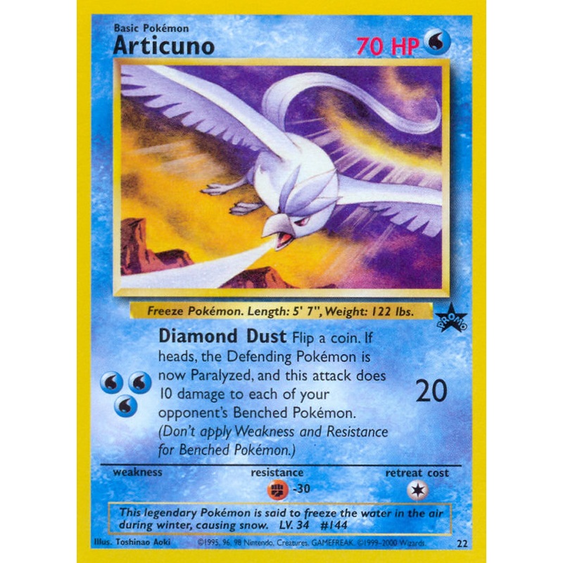 Articuno (22) [Wizards of the Coast: Black Star Promos]