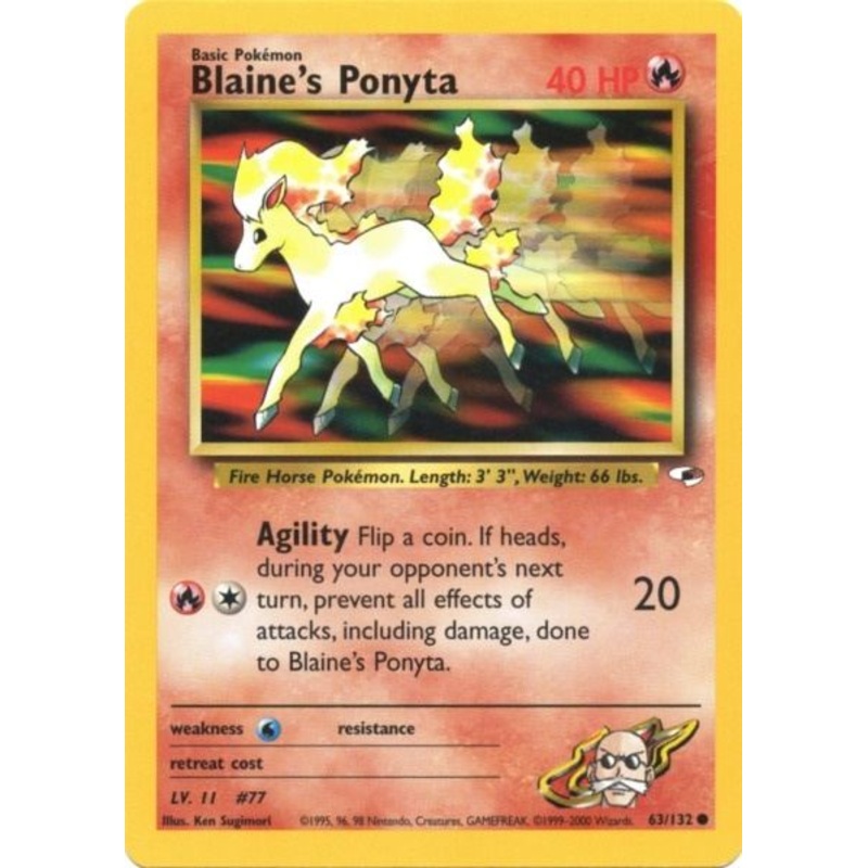 Blaine's Ponyta (63/132) [Gym Heroes Unlimited]