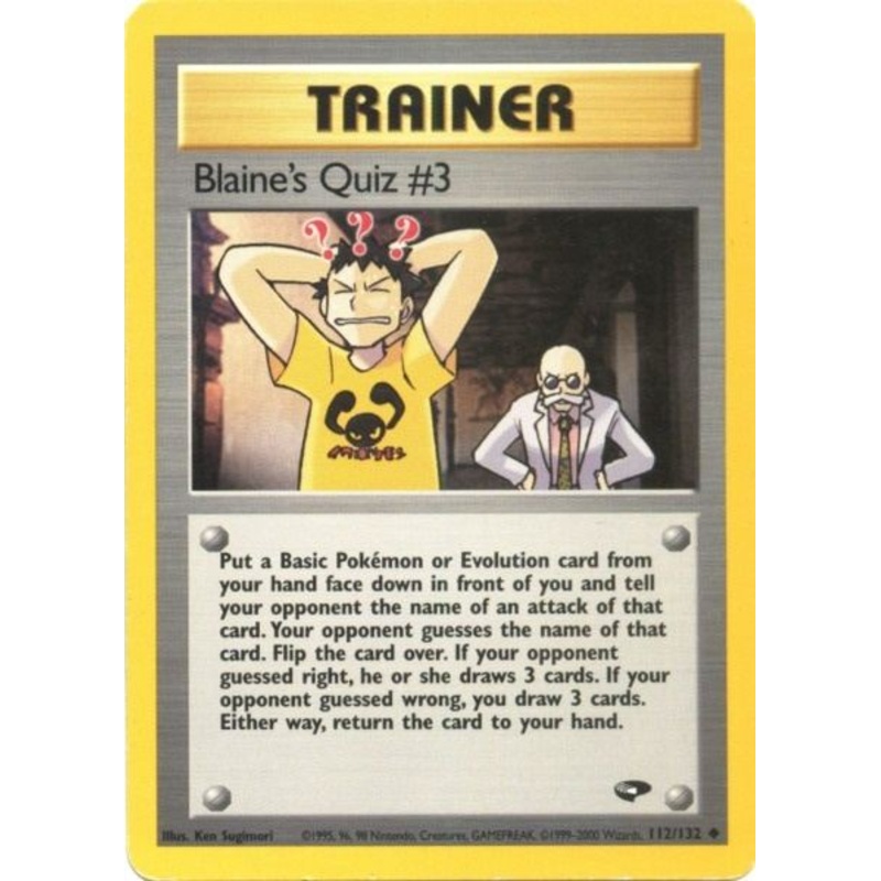 Blaine's Quiz #3 (112/132) [Gym Challenge Unlimited]