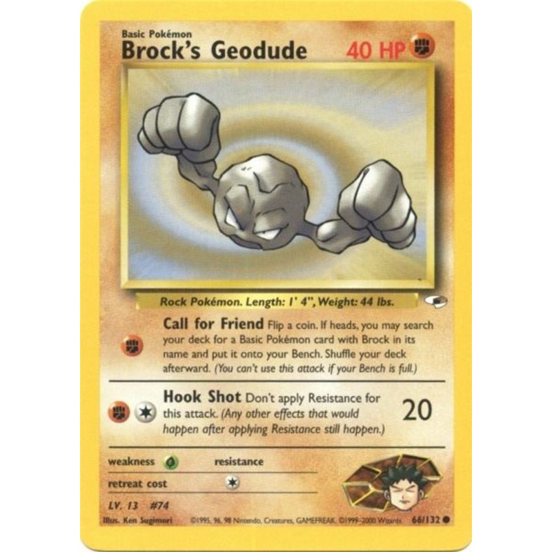 Brock's Geodude (66/132) [Gym Heroes Unlimited]