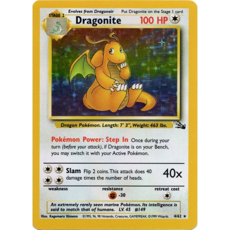 Dragonite (4/62) [Fossil Unlimited]
