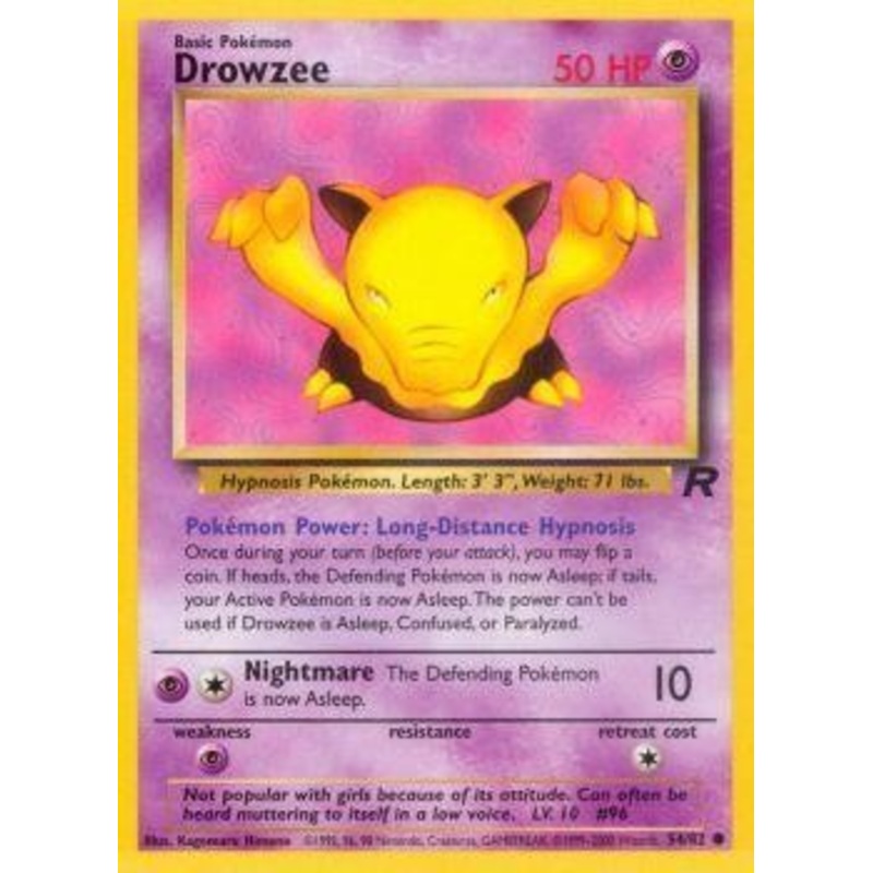 Drowzee (54/82) [Team Rocket Unlimited]