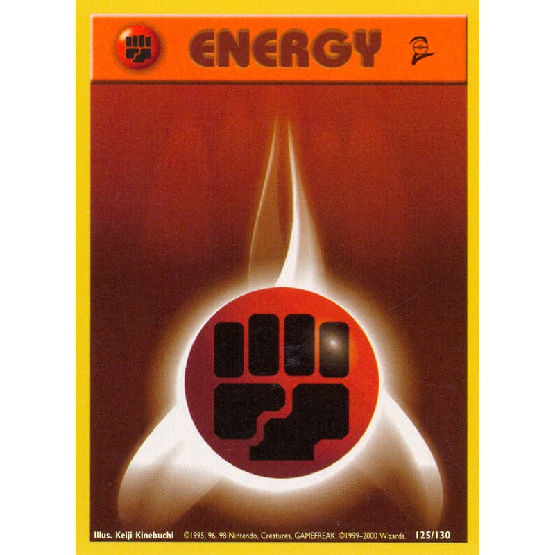 Fighting Energy (125/130) [Base Set 2]