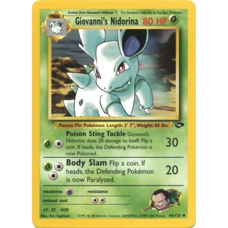 Giovanni's Nidorina (44/132) [Gym Challenge Unlimited]
