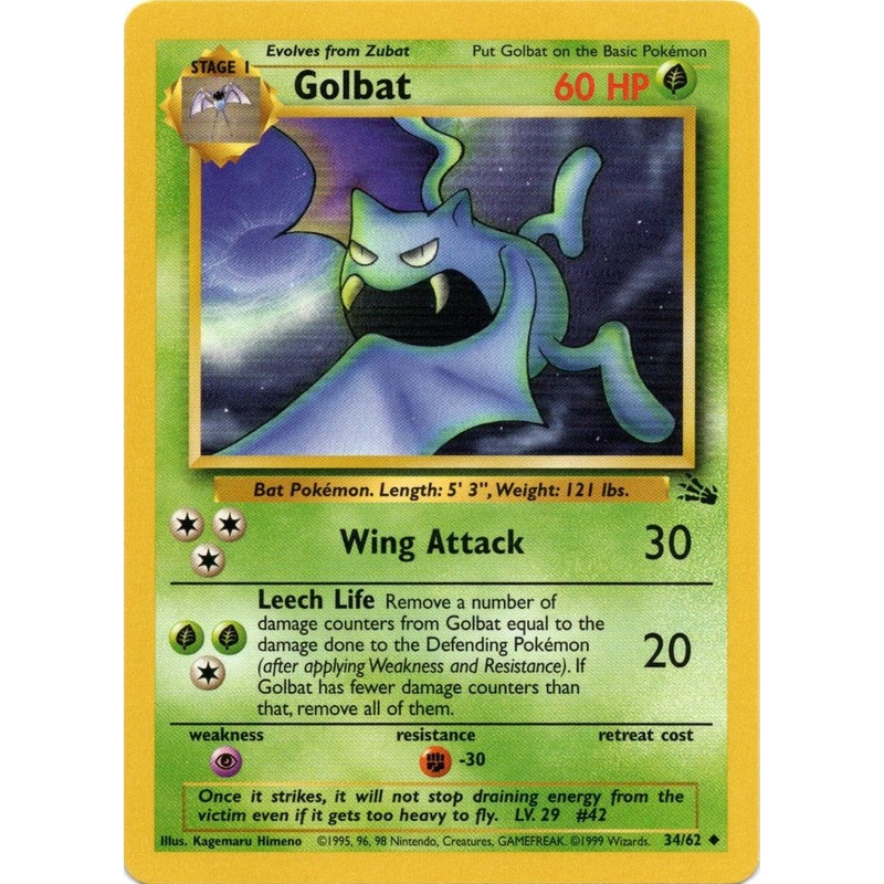 Golbat (34/62) [Fossil Unlimited]