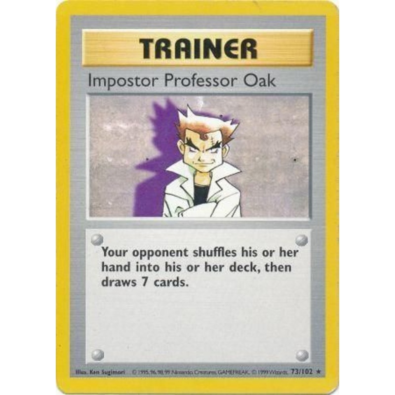 Impostor Professor Oak (73/102) [Base Set Shadowless Unlimited]