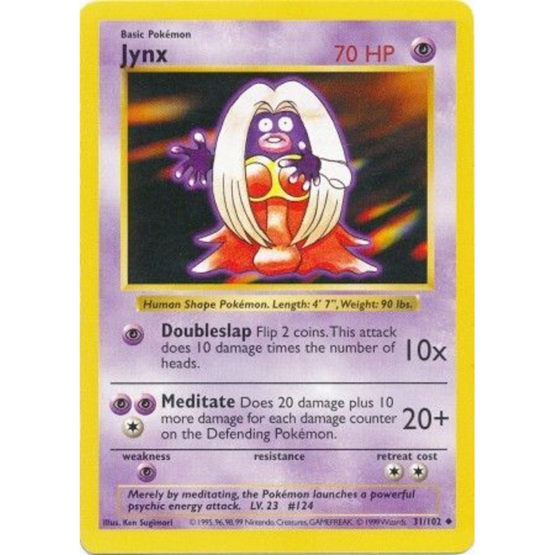 Jynx (31/102) [Base Set Shadowless Unlimited]