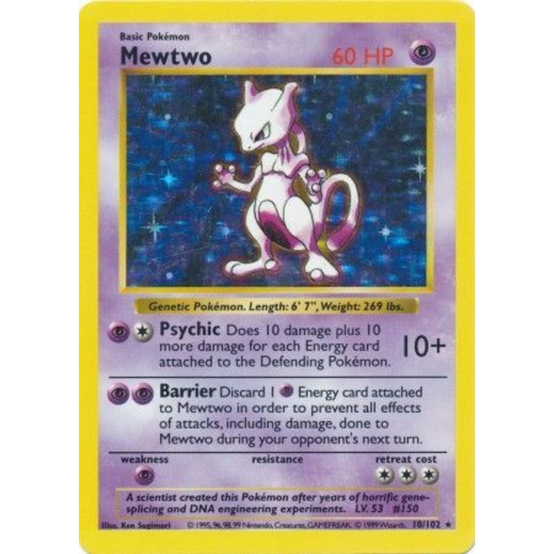 Mewtwo (10/102) [Base Set Shadowless Unlimited]