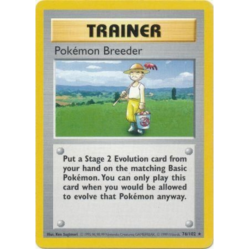 Pokemon Breeder (76/102) [Base Set Shadowless Unlimited]