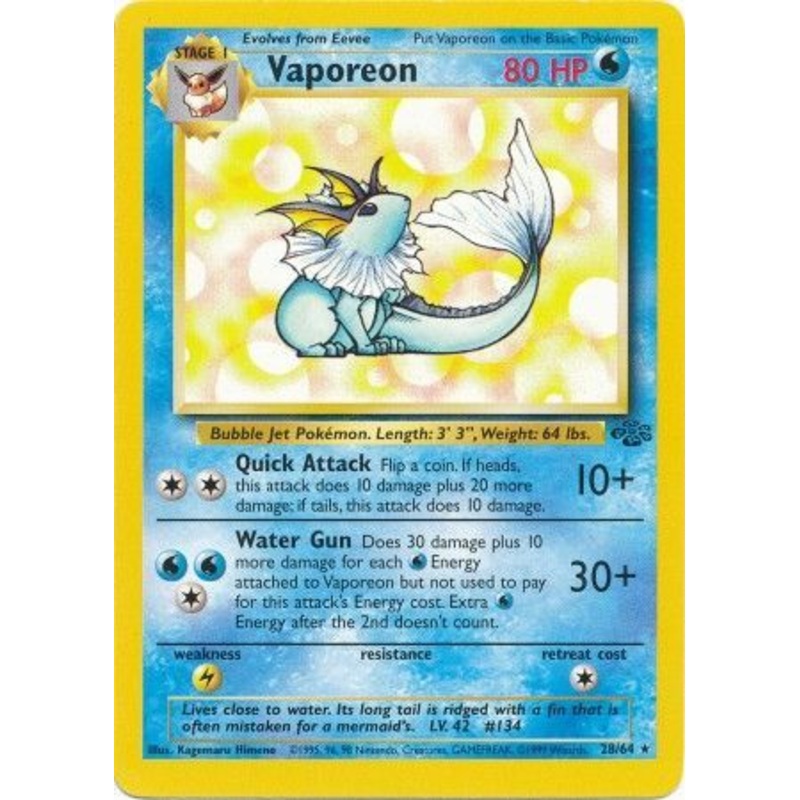 Vaporeon (28/64) [Jungle Unlimited]
