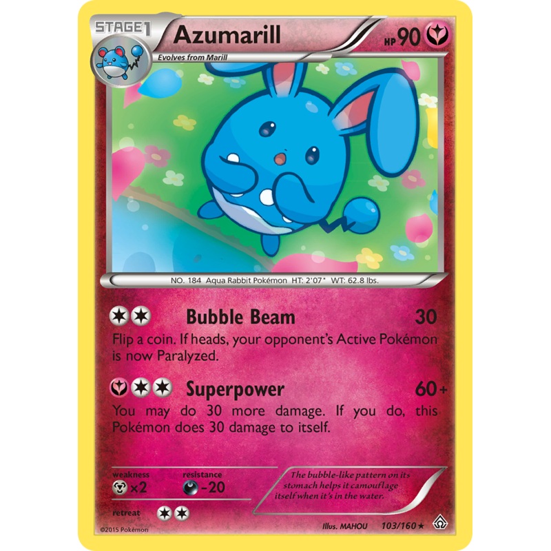 Azumarill (103/160) [XY: Primal Clash]