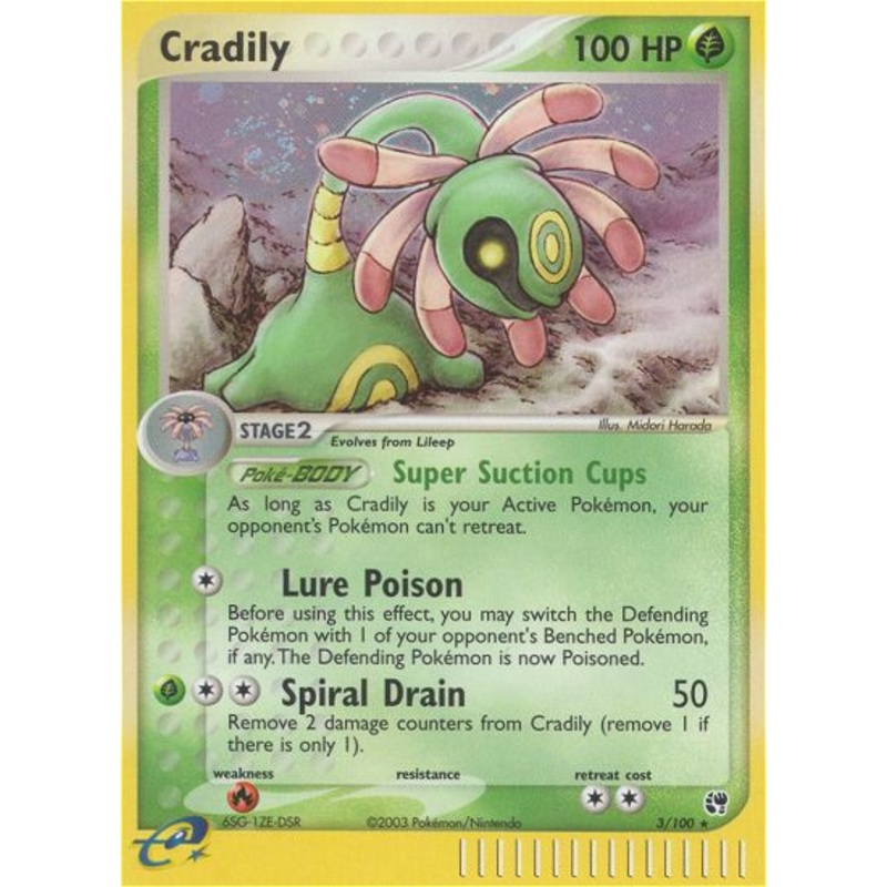 Cradily (3/100) [EX: Sandstorm]