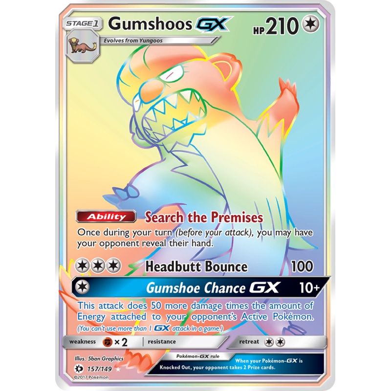 Gumshoos GX (157/149) [Sun & Moon: Base Set]