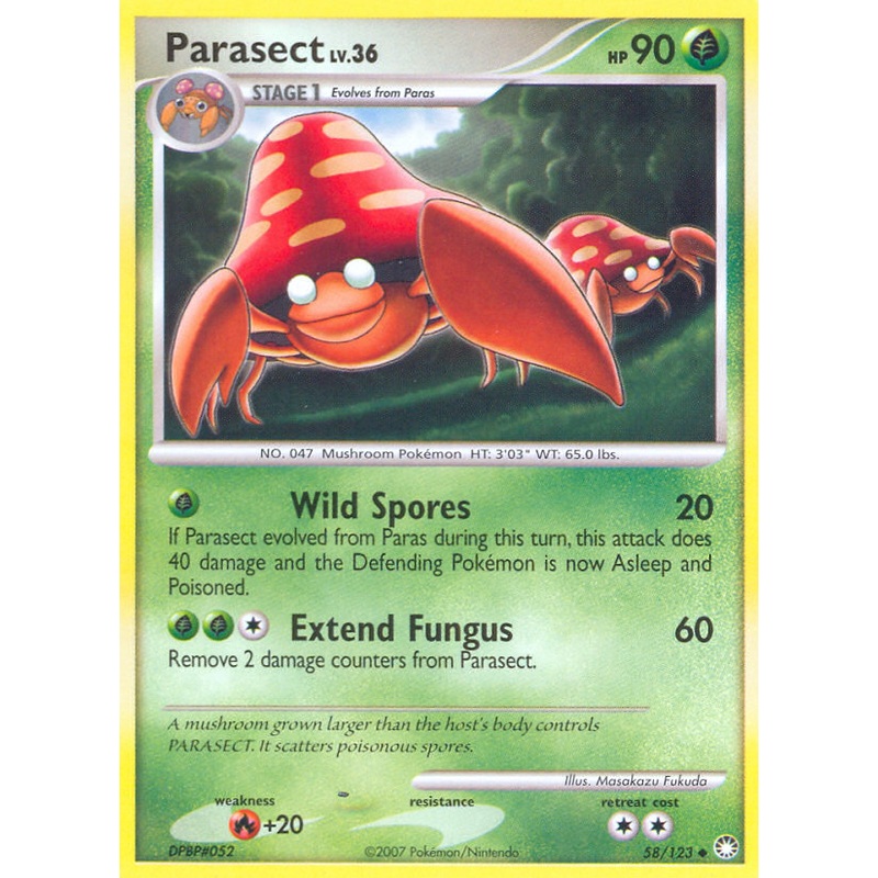 Parasect (58/123) [Diamond & Pearl: Mysterious Treasures]