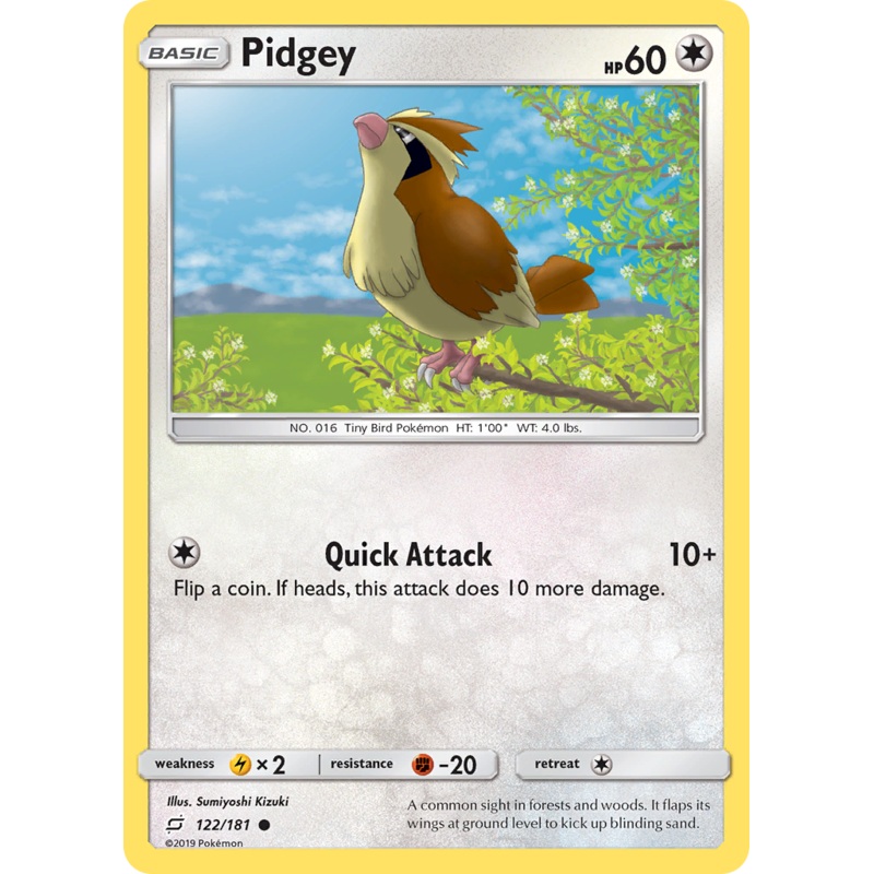 Pidgey (122/181) [Sun & Moon: Team Up]