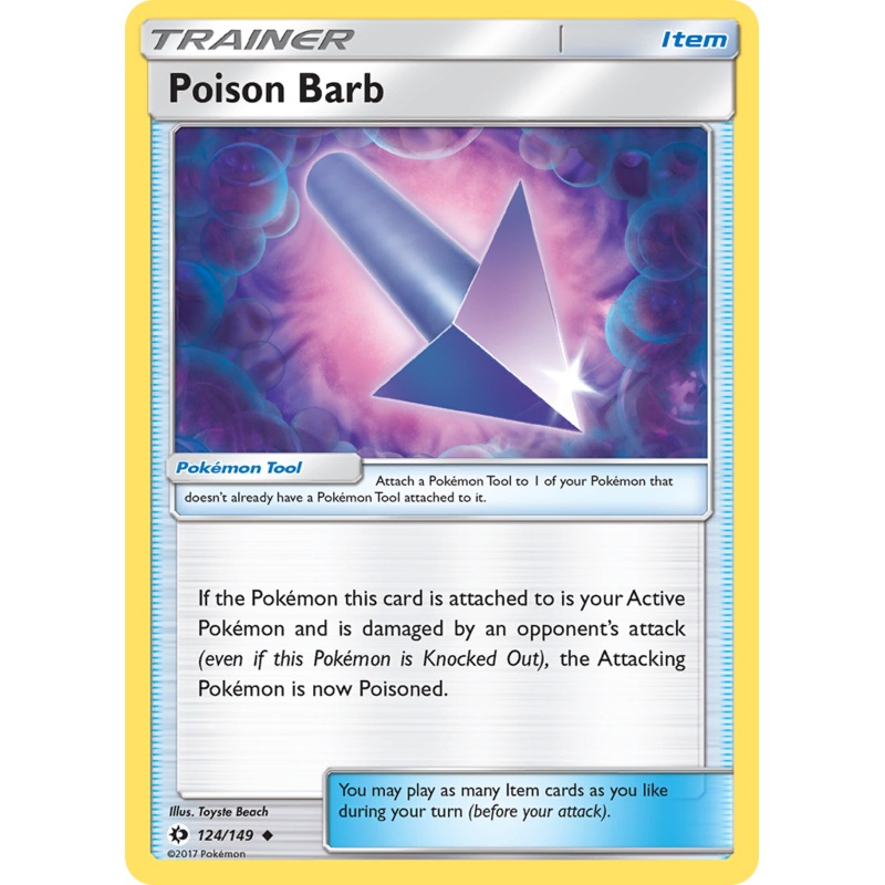 Poison Barb (124/149) [Sun & Moon: Base Set]