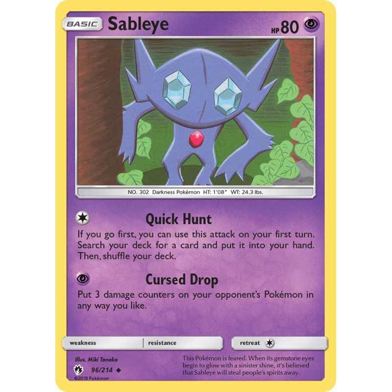 Sableye (96/214) [Sun & Moon: Lost Thunder]