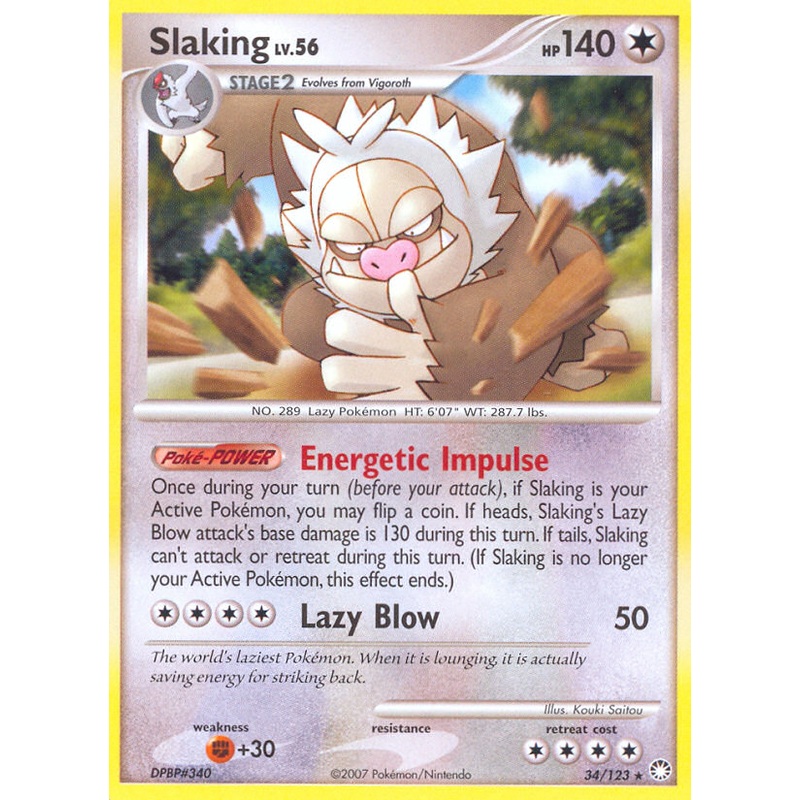 Slaking (34/123) [Diamond & Pearl: Mysterious Treasures]