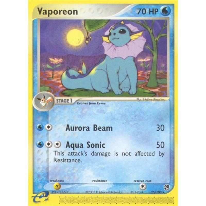 Vaporeon (25/100) [EX: Sandstorm]