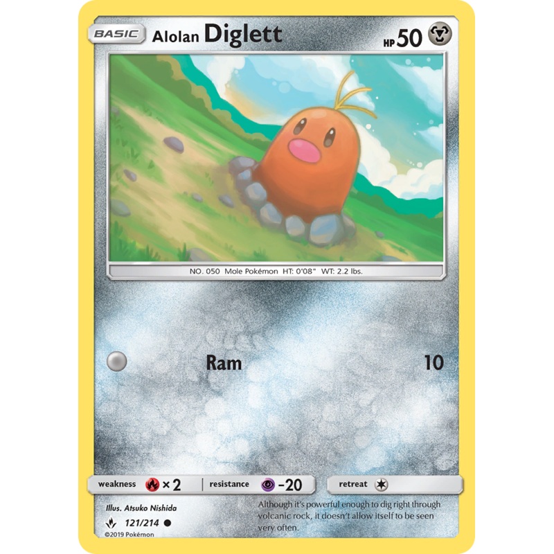 Alolan Diglett (121/214) [Sun & Moon: Unbroken Bonds]