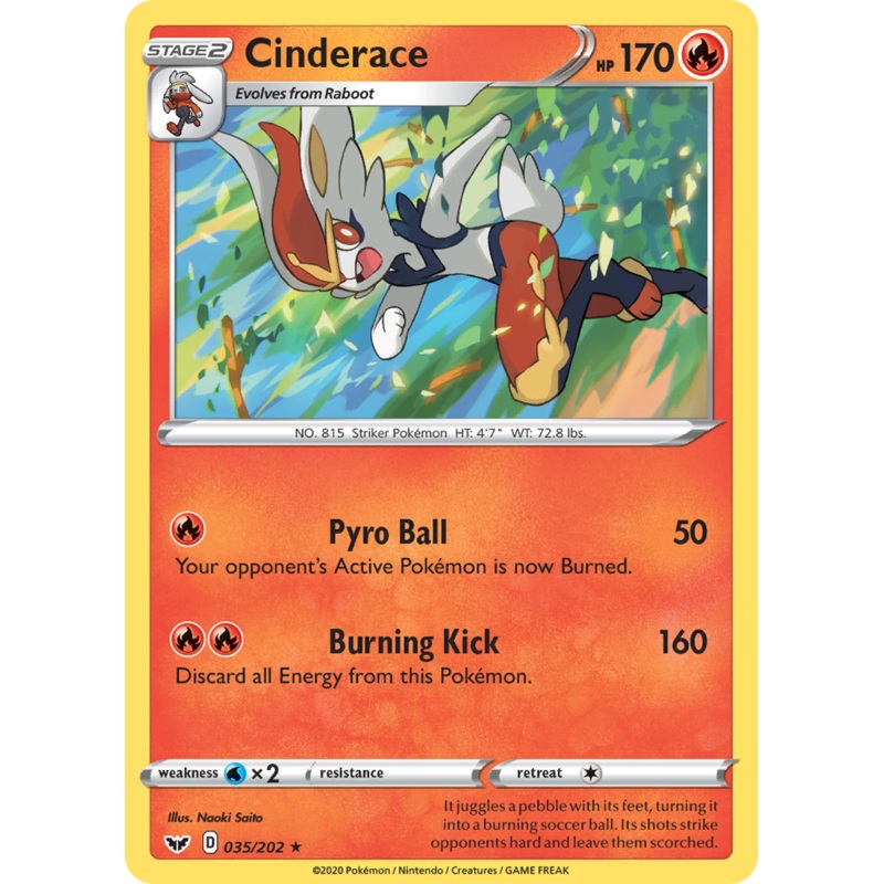 Cinderace (035/202) [Sword & Shield: Base Set]