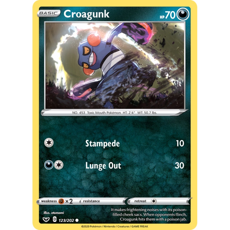 Croagunk (123/202) [Sword & Shield: Base Set]