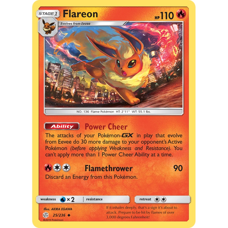 Flareon (25/236) [Sun & Moon: Cosmic Eclipse]