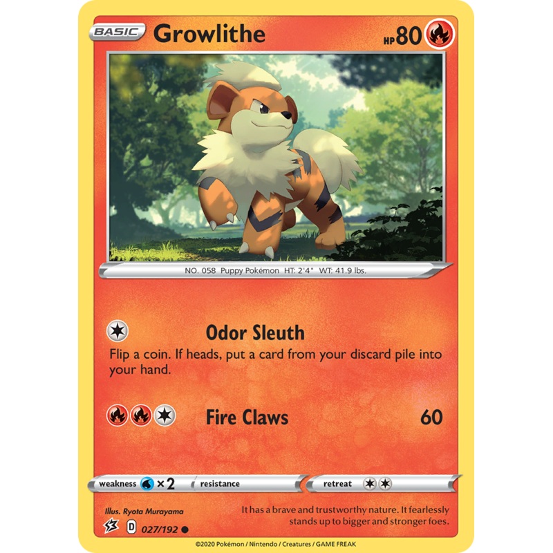 Growlithe (027/192) [Sword & Shield: Rebel Clash]
